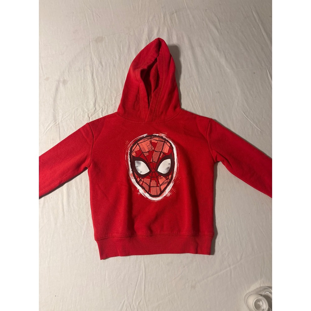 Jumping Beans Marvel Spider-Man Hoodie Kids 4T Red Graphic Fleece Pullover